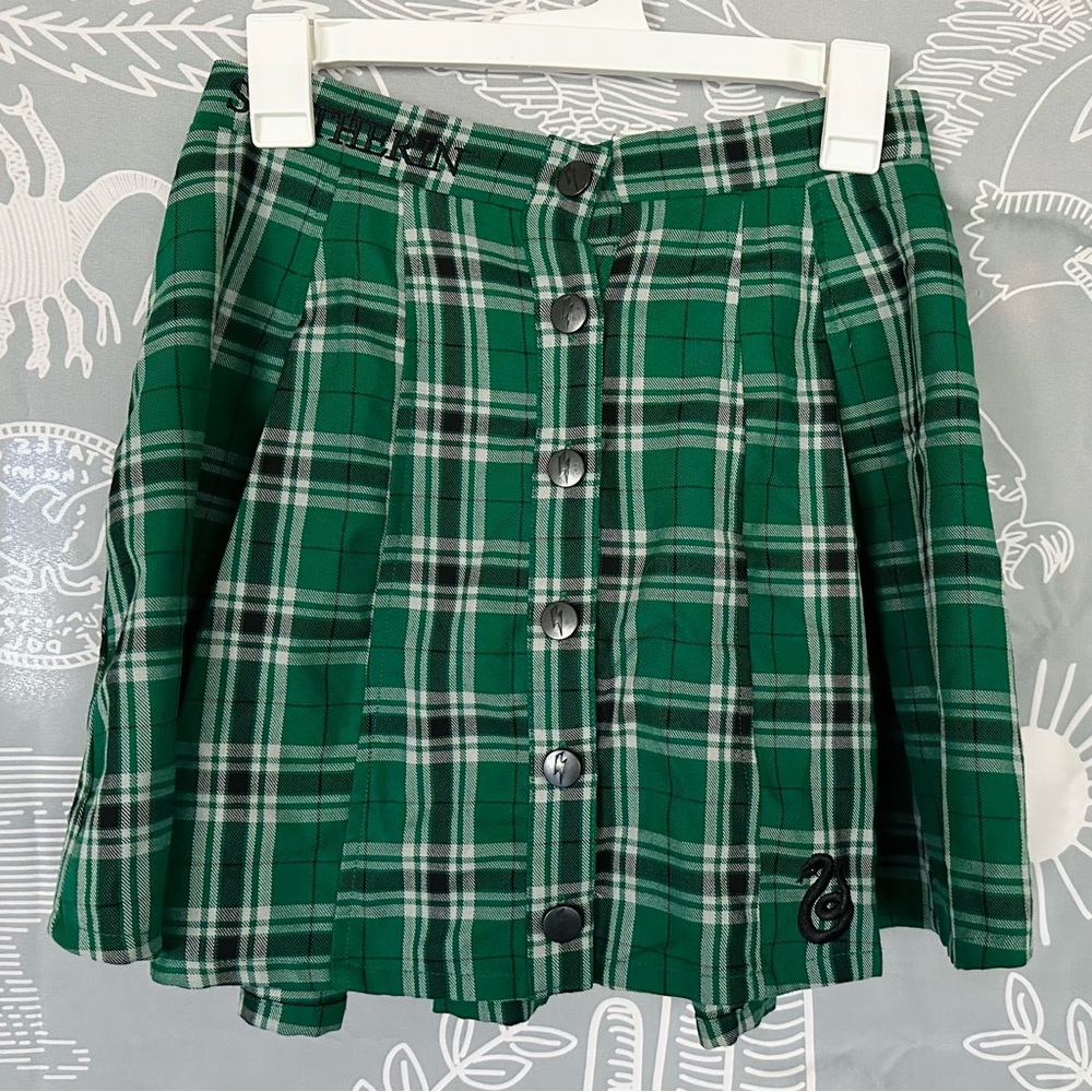 Slytherin Harry Potter Plaid Skirt